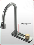 304 Stainless Steel Kitchen Waterfall Faucet Single-Hole Cold And Hot Water Faucet Can Rotate Multi-function Faucet