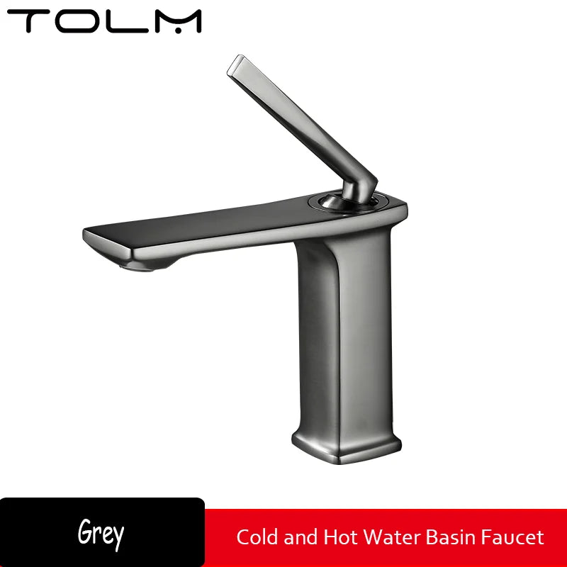 Basin faucet bathroom washbasin faucet hot and cold basin sink faucet bathroom faucet brushed gold faucet