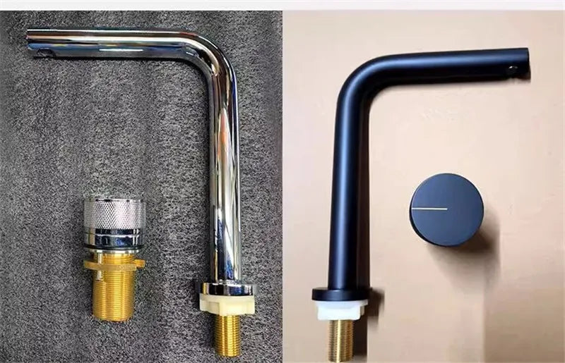 Brushed Rose gold Basin faucet two holes Gun Grey Widespread bathroom faucet Brushed Gold sink tap rotating widespread basin Tap