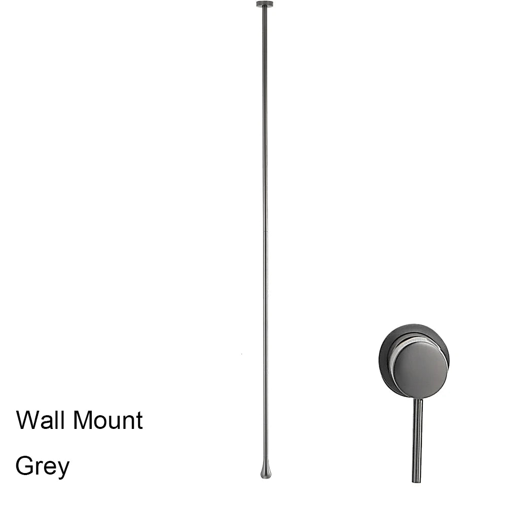 Water Drop Ceiling Mounted Bathroom Faucet Solid Brass Wall Mounted Hot Cold Water Sink Mixer Tap for Basin Bathtub