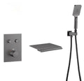 Wall Mount Brass Single Handle Bathtub Faucet Tub Filler Waterfall Tub Faucet Bathroom Faucet With Hand Shower