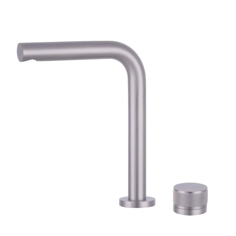 Brushed Rose gold Basin faucet two holes Gun Grey Widespread bathroom faucet Brushed Gold sink tap rotating widespread basin Tap