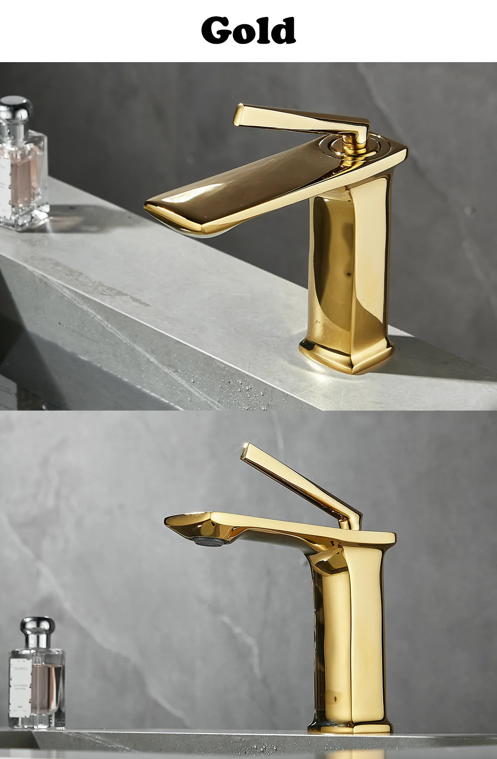 Basin faucet bathroom washbasin faucet hot and cold basin sink faucet bathroom faucet brushed gold faucet