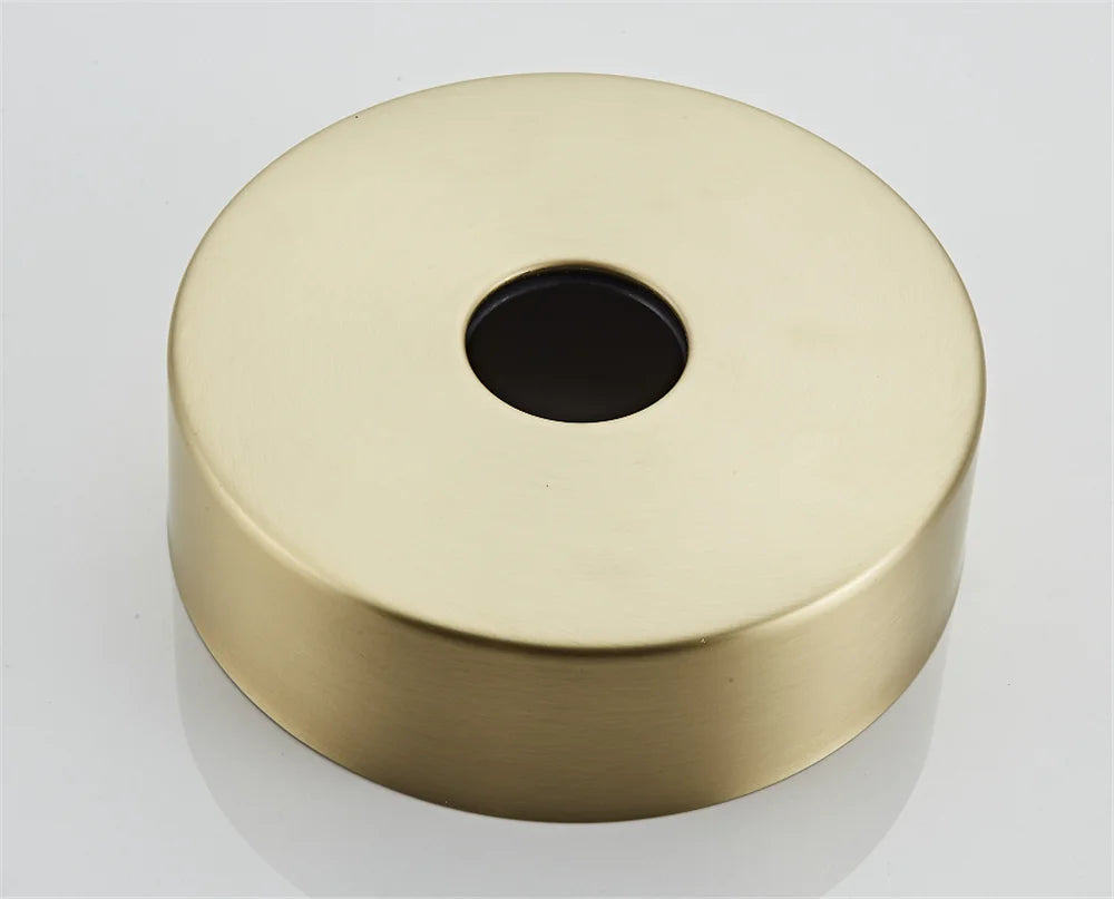 Black Bathtub Faucet Set Floor Decked Brushed Gold Brass Waterfall Bathtub Mixer Morden Style Gold Bathroom Taps