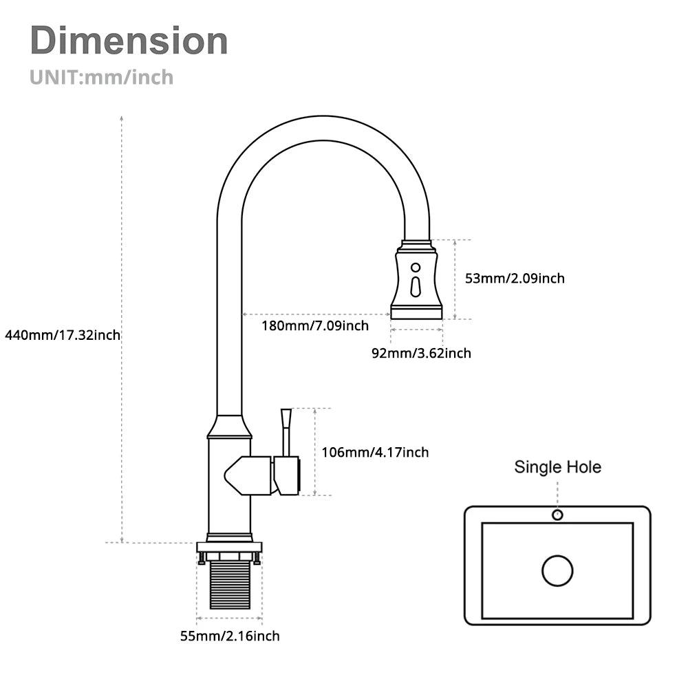 Touch Sensor Brushed Gold Brass Deck Mounted Kitchen Faucet 3 Function Single Handle Pull Out Mixer Hot and Cold Water Taps