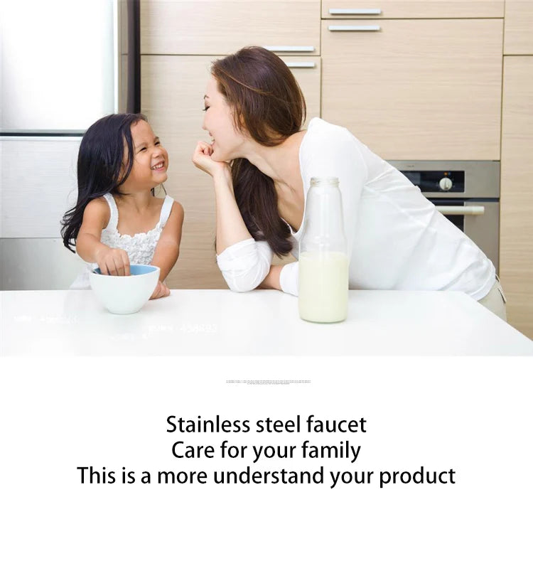 304 Stainless Steel Kitchen Waterfall Faucet Single-Hole Cold And Hot Water Faucet Can Rotate Multi-function Faucet