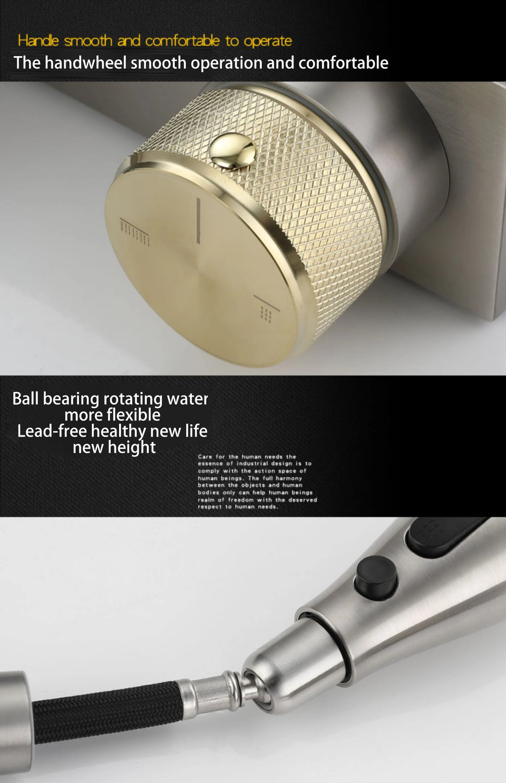 304 Stainless Steel Kitchen Waterfall Faucet Single-Hole Cold And Hot Water Faucet Can Rotate Multi-function Faucet