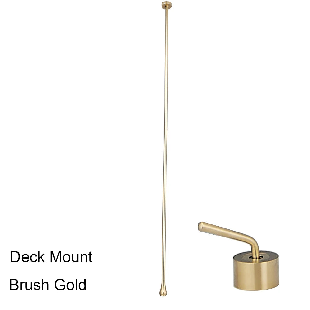 Water Drop Ceiling Mounted Bathroom Faucet Solid Brass Wall Mounted Hot Cold Water Sink Mixer Tap for Basin Bathtub