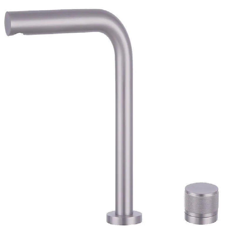 Brushed Rose gold Basin faucet two holes Gun Grey Widespread bathroom faucet Brushed Gold sink tap rotating widespread basin Tap