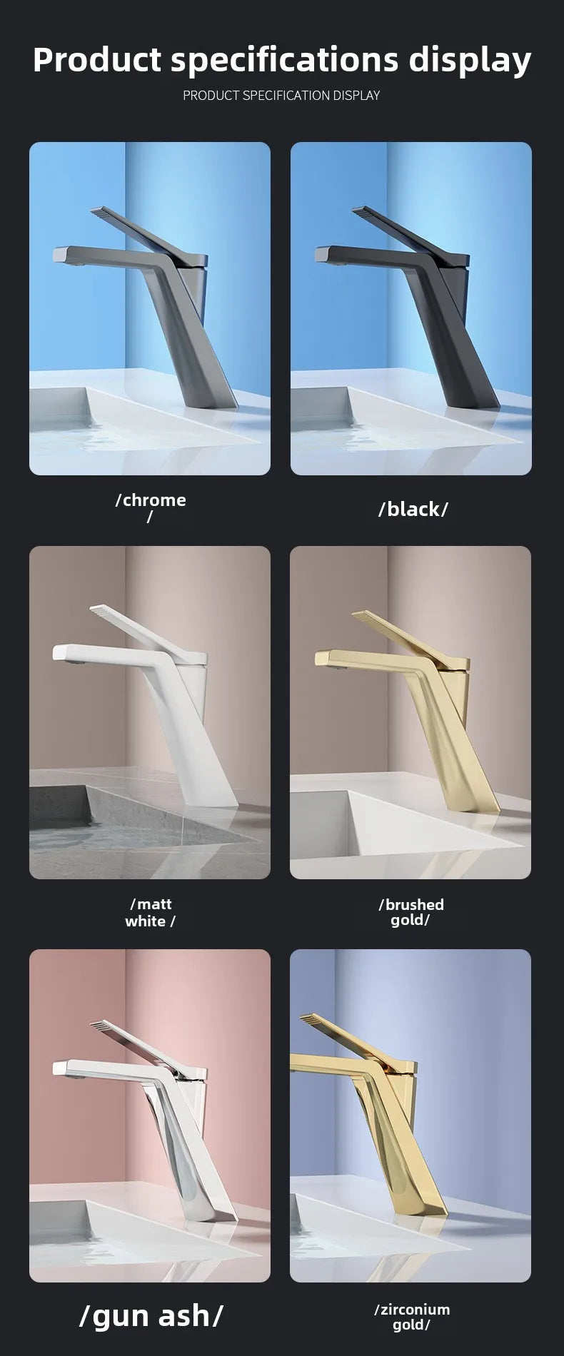 Hot and cold water washbasin faucet, household basin, sink, sink, bathroom, toilet faucet