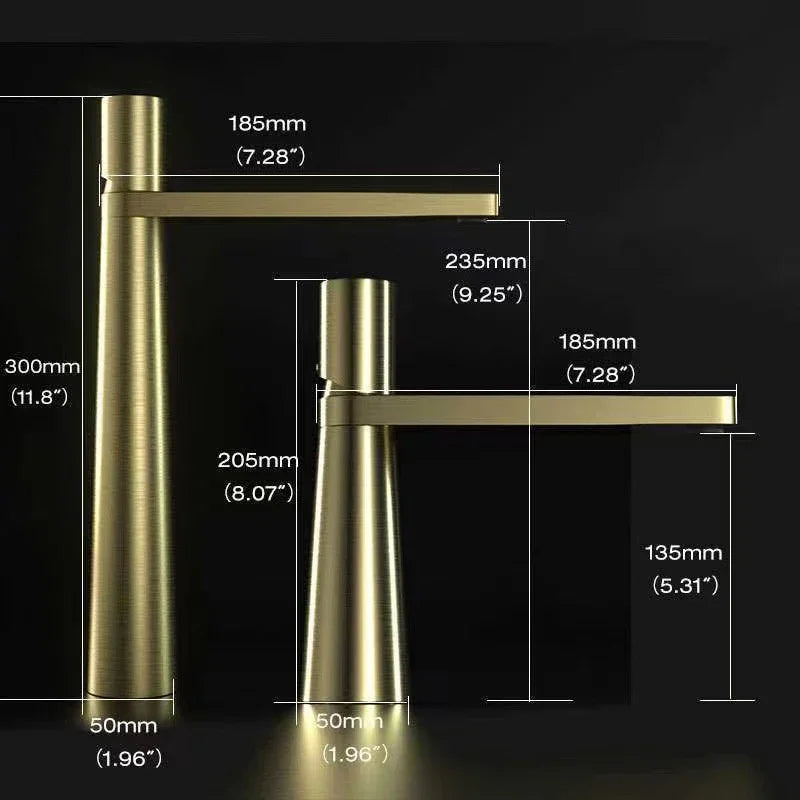 Bathroom Sink Faucet Single Hole Tall High Lavatory Vanity Basin Mixer Tap Commercial Modern Commercial Vessel Sink