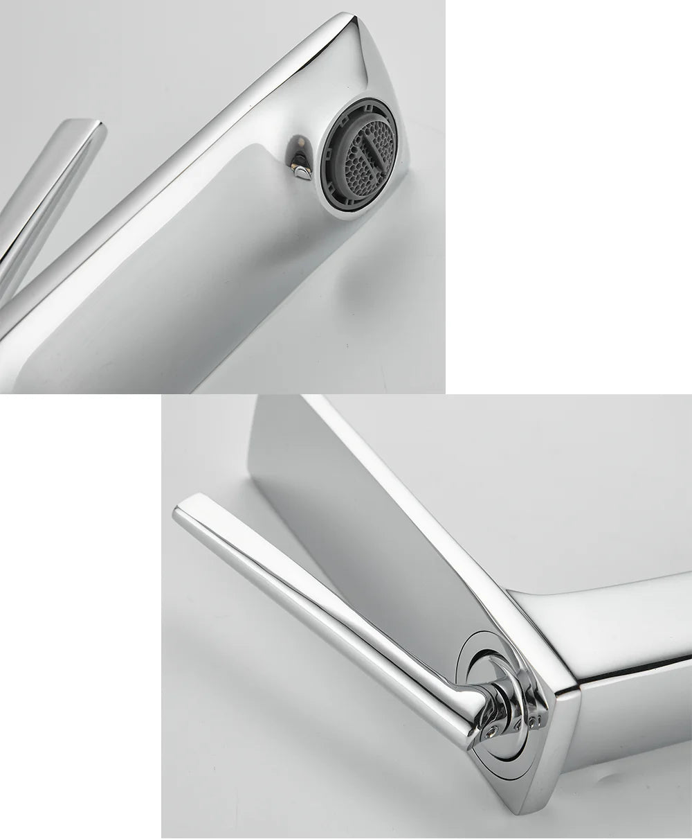 Basin faucet bathroom washbasin faucet hot and cold basin sink faucet bathroom faucet brushed gold faucet